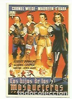 Postales: CALENDARIO 2560: Los hijos de los mosqueteros - NULL