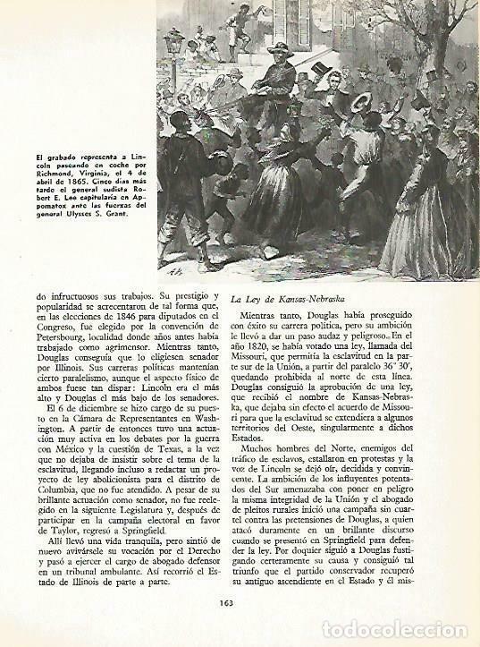 Postales: LAMINA 14924: Grabado de Lincoln en Richmond - VVAA