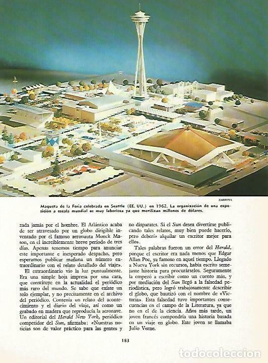 Postales: LAMINA 14929: Maqueta de la Feria de Seattle en 1962 - VVAA