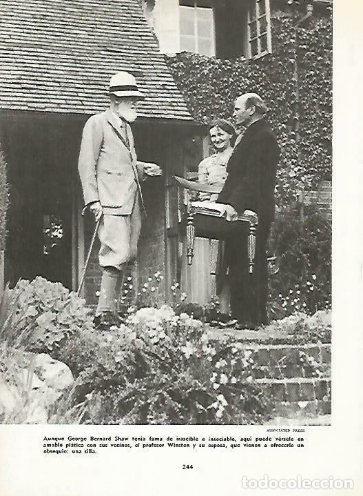 Postais: LAMINA 14816: Bernard Shaw con el profesor Winsten - VVAA