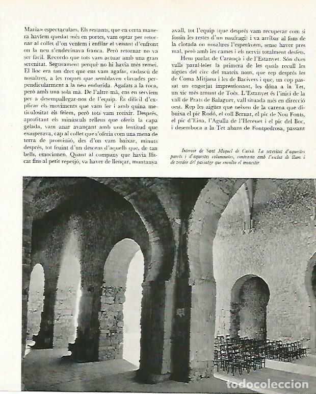 Postales: LAMINA 14695: Interior de Sant Miquel de Cuxa, Francia - Estanislau Torres. Fotografias de Francesc