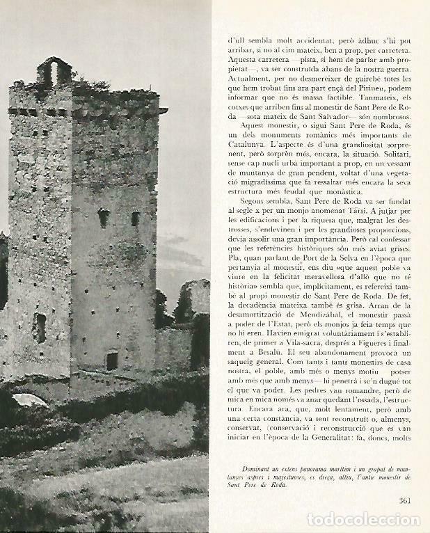 Postales: LAMINA 14740: Interior de Sant Pere de Roda - Estanislau Torres. Fotografias de Francesc Catala Roca