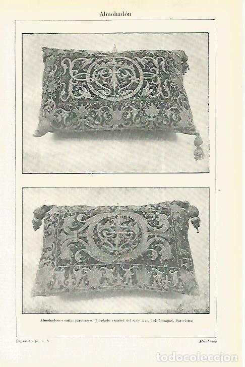 Postkarten: LAMINA ESPASA 33851: Almohadones de estilo plateresco - Varios