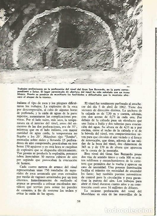 Postkarten: LAMINA 14764: Trabajos en el tunel del Gran San Bernardo - VVAA