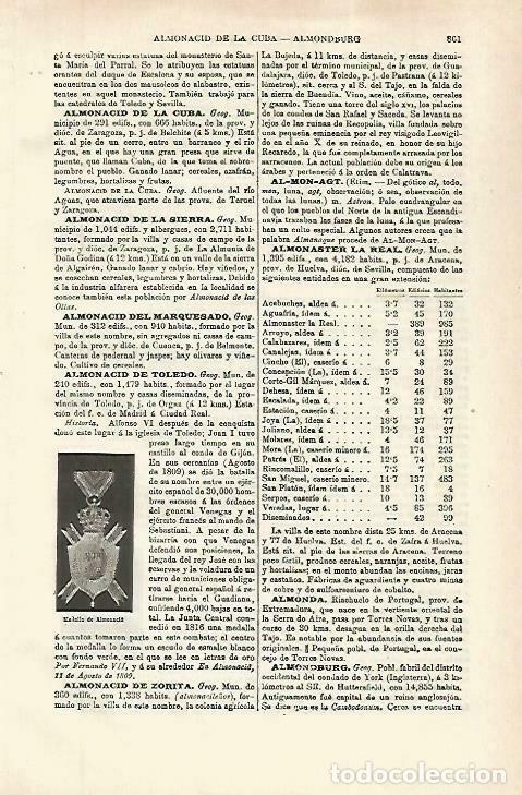 Postkarten: LAMINA ESPASA 33853: Medalla del Almonacid - Varios
