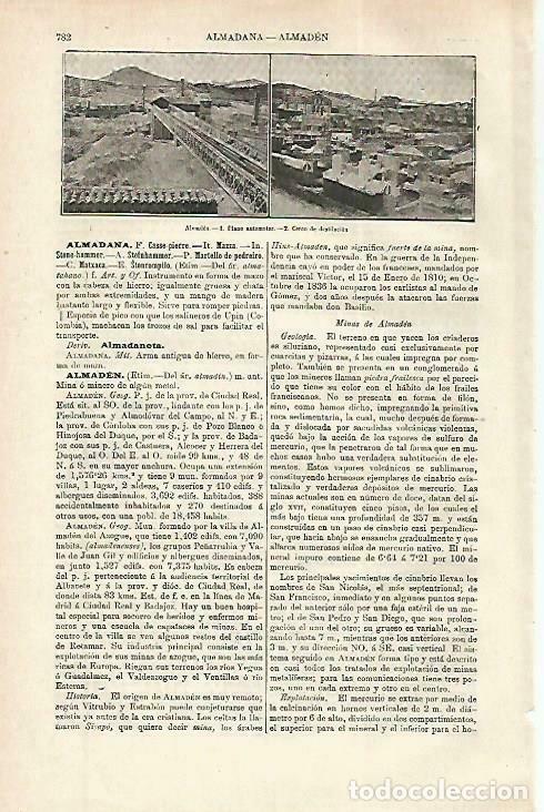 Postais: LAMINA ESPASA 33819: Minas de Almaden - Varios