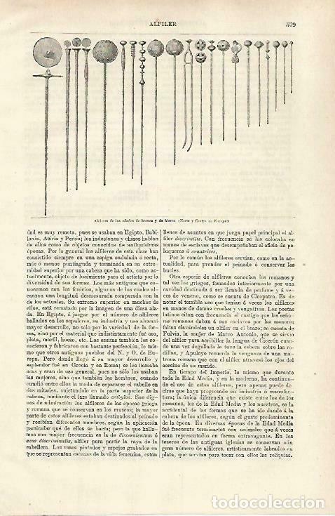 Postais: LAMINA ESPASA 33729: Alfileres de la Edad de Bronce - Varios