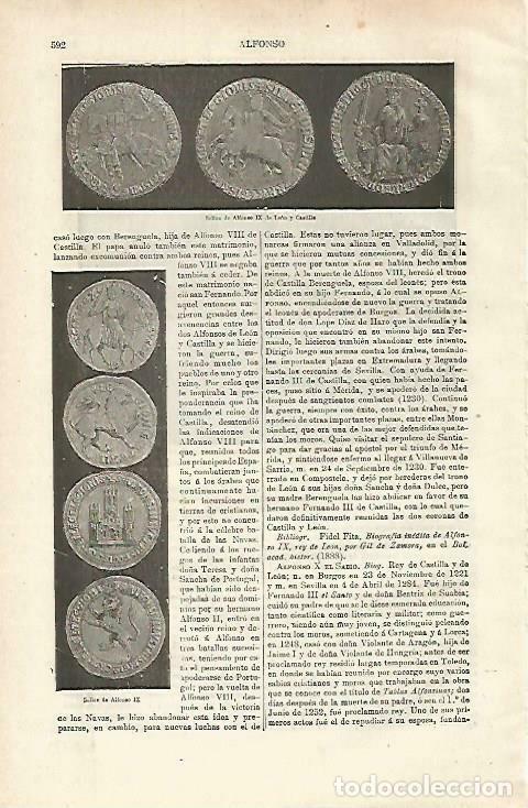 Postais: LAMINA ESPASA 33736: Sellos de Alfonso IX de Leon y Castilla - Varios