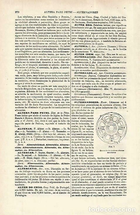 Postcards: LAMINA ESPASA 33897: Generacion de corrientes alternas - Varios