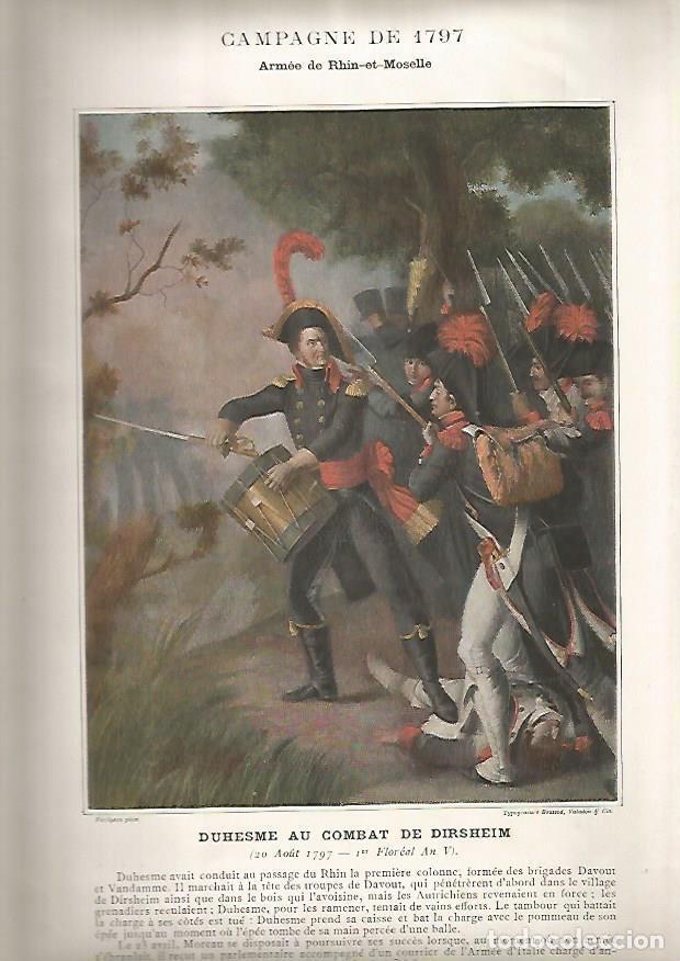 Postales: LAMINA 15186: Duhesme en el combate de Dirsheim. 1797 - VVAA