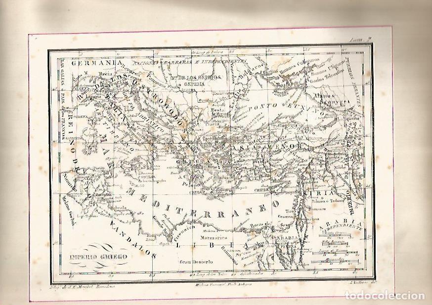 Cartes Postales: LAMINA 15221: Mapa de la antigua Grecia - VVAA