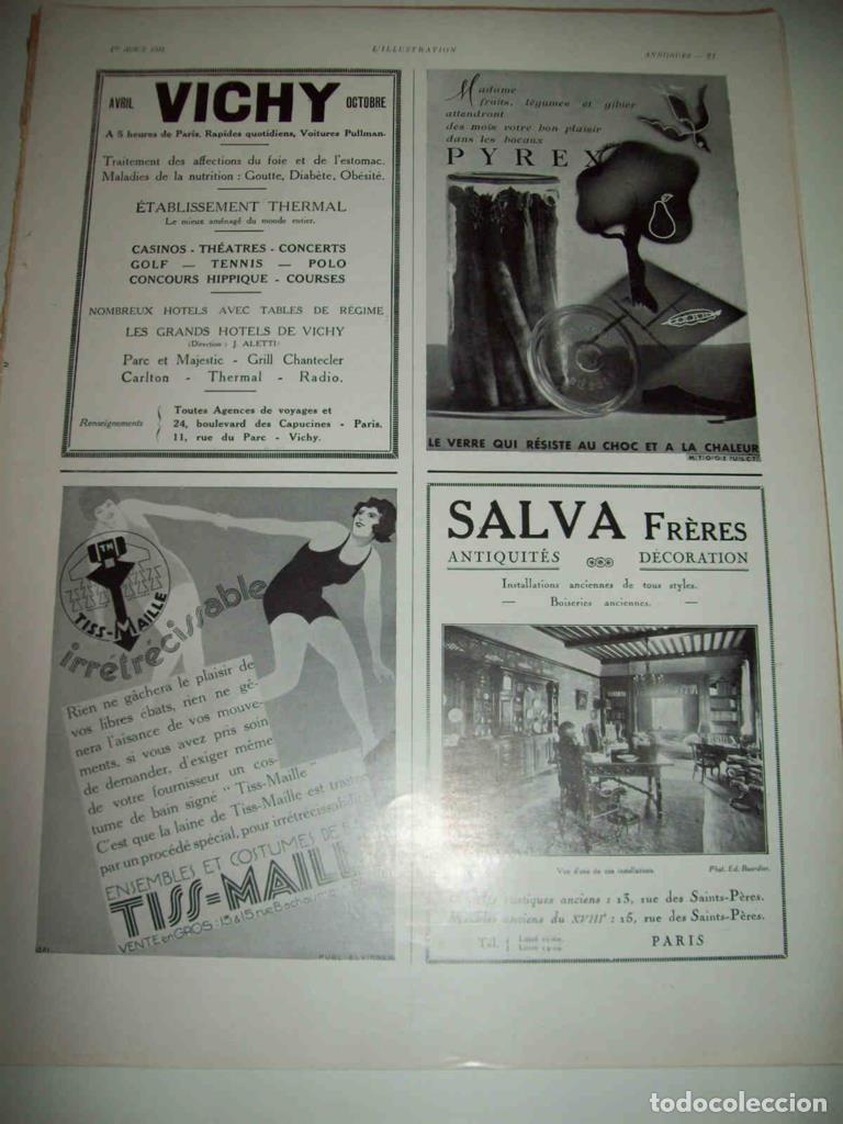 Cartes Postales: LAMINA 15078: Publicidad de Vichy, Salva Freres, Pyrex y Tiss-Maille - VVAA