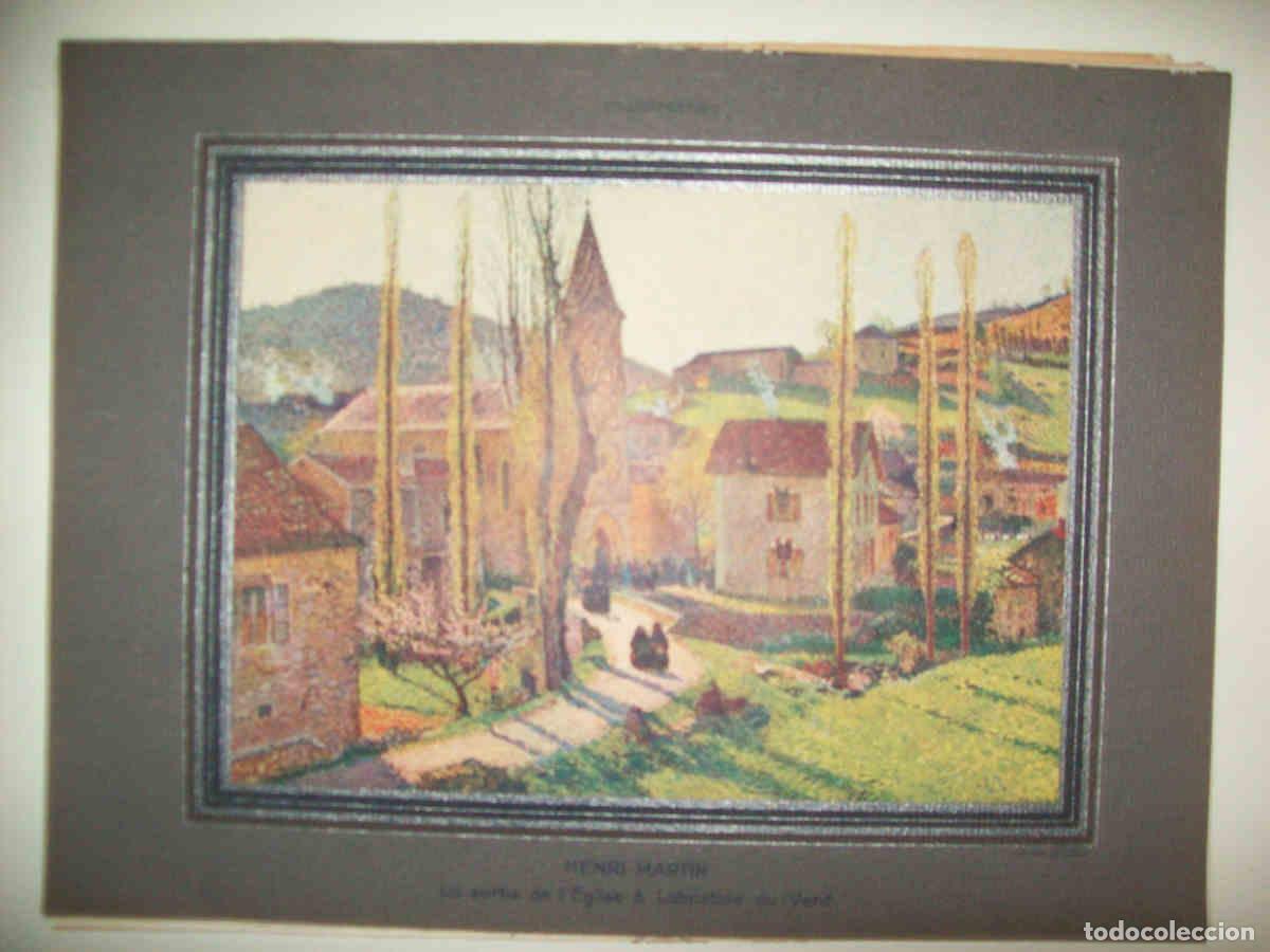 Cartes Postales: LAMINA 15104: La sortie de l'Eglise a Labastide du Verd, por Henri Martin - VVAA