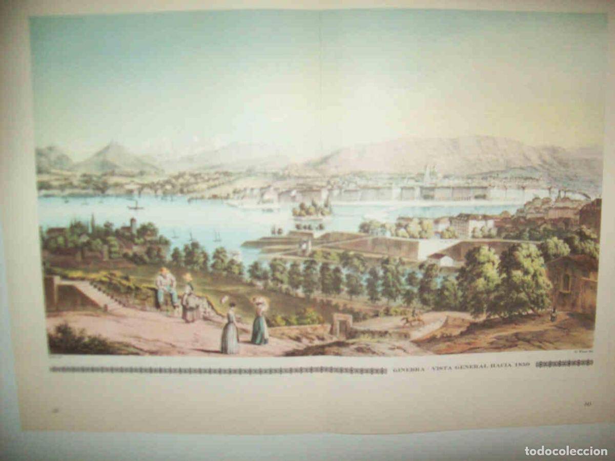 Cartes Postales: LAMINA 14987: Ginebra. Vista general hacia 1850 - Rolf Muller