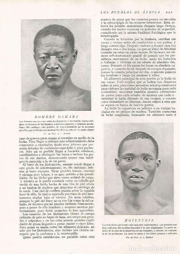 Postkarten: LAMINA 15667: Hombres damara y hotentote - Director: Pedro Bosch Gimpera