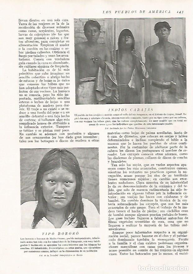 Postkarten: LAMINA 15621: Indios Carajas y hombre bororo - Director: Pedro Bosch Gimpera