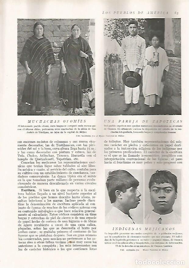 Postkarten: LAMINA 15590: Chicas otomies, pareja de zapotecas e indigenas mexicanos - Director: Pedro Bosch Gimp