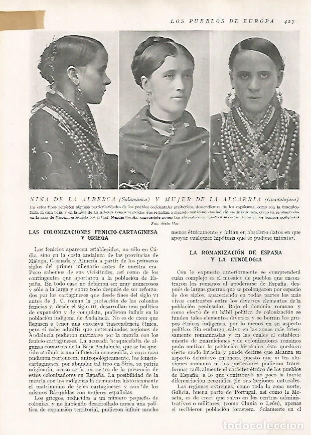 Cartoline: LAMINA 15802: Ni&ntilde;a de la Alberca y mujer de la Alcarria - Director: Pedro Bosch Gimpera