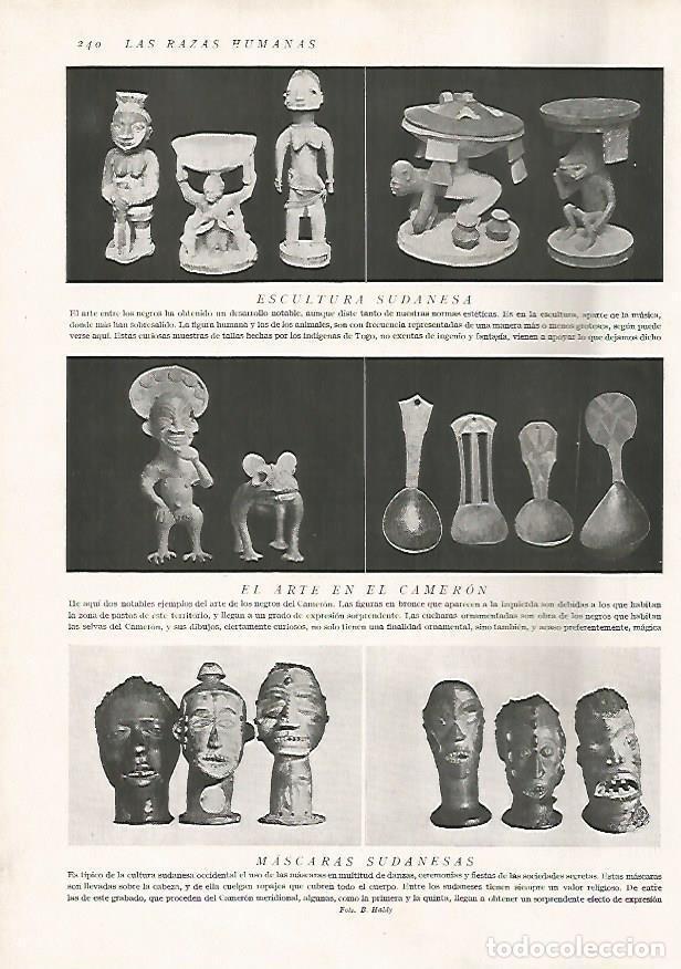 Postcards: LAMINA 15680: Escultura de Sudan y Camerun - Director: Pedro Bosch Gimpera