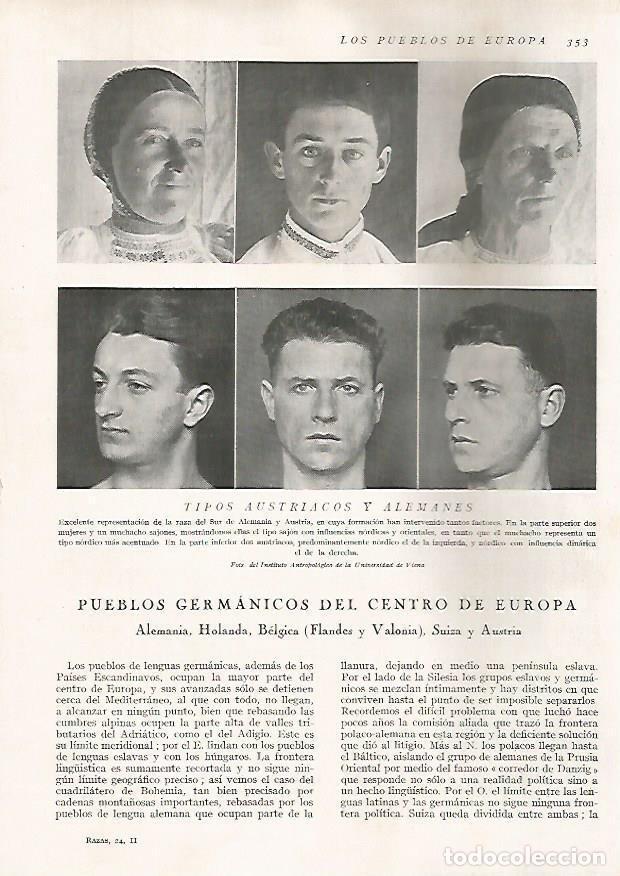 Postcards: LAMINA 15747: Hombres y mujeres de Austria y Alemania - Director: Pedro Bosch Gimpera