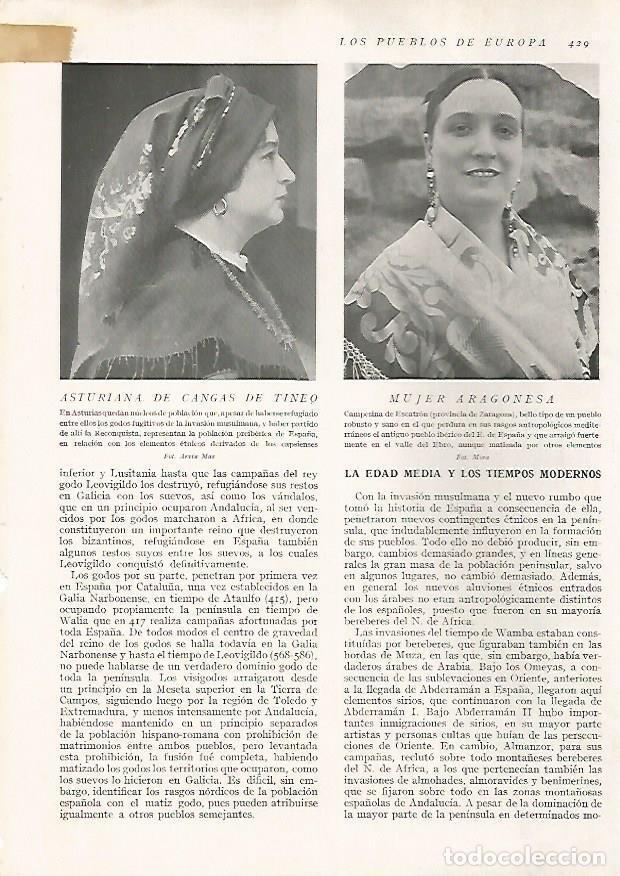 Postcards: LAMINA 15803: Mujer de Cangas de Tineo y de Escatron - Director: Pedro Bosch Gimpera