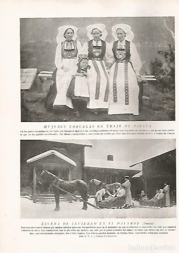 Postcards: LAMINA 15739: Mujeres de Noruega y trineo en Suecia - Director: Pedro Bosch Gimpera