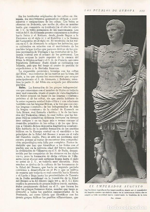 Postcards: LAMINA 15734: El emperador Augusto - Director: Pedro Bosch Gimpera