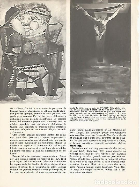 Postcards: LAMINA 15299: Ni&ntilde;o con naranja, por Picasso y Cristo, por Dali - Varios