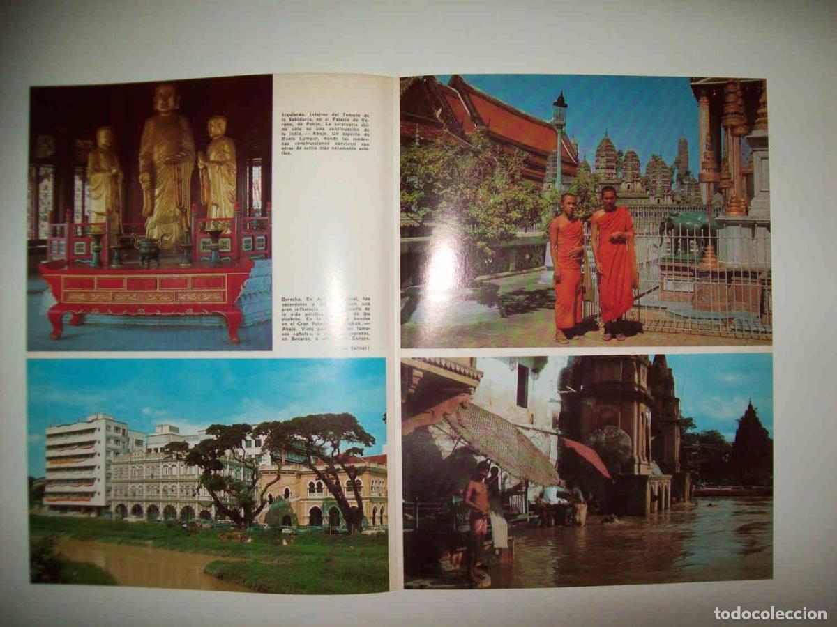 Postcards: LAMINA 15336: Templo de la Sabiduria en Pekin, Gran Palacio de Bangkok y monjes budistas - Varios