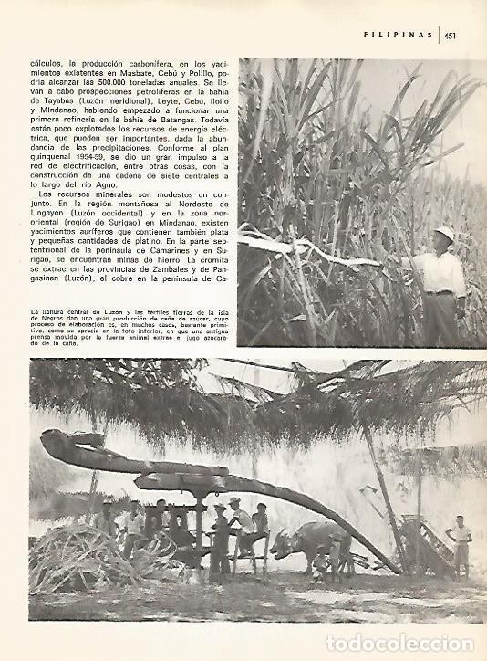 Postkarten: LAMINA 15524: Produccion de ca&ntilde;a de azucar en Filipinas - Varios