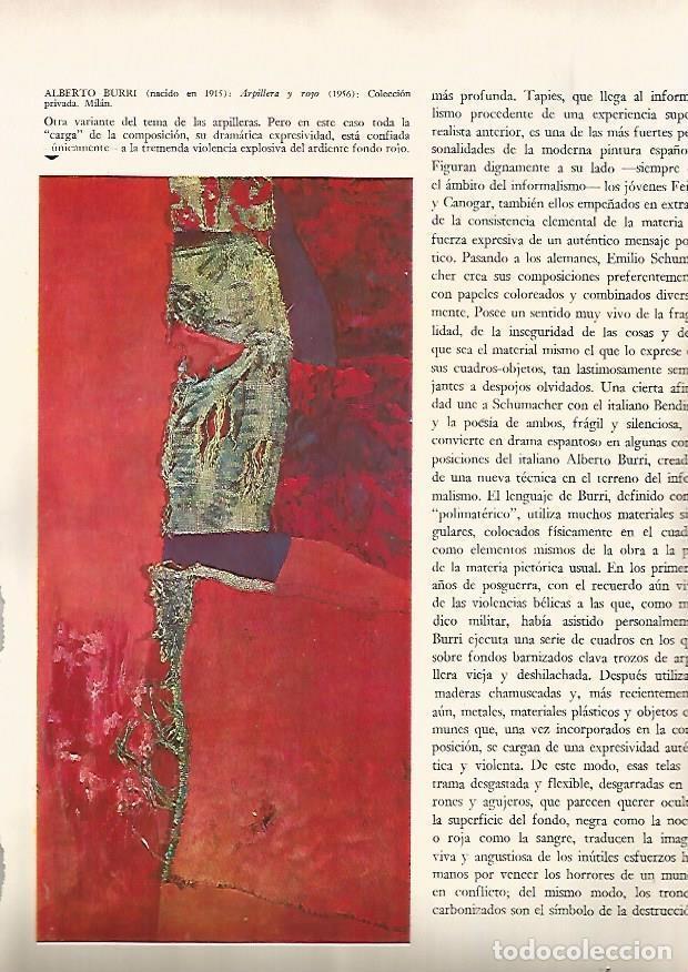 Postkarten: LAMINA 15944: Arpillera y rojo, por A. Burri - Varios