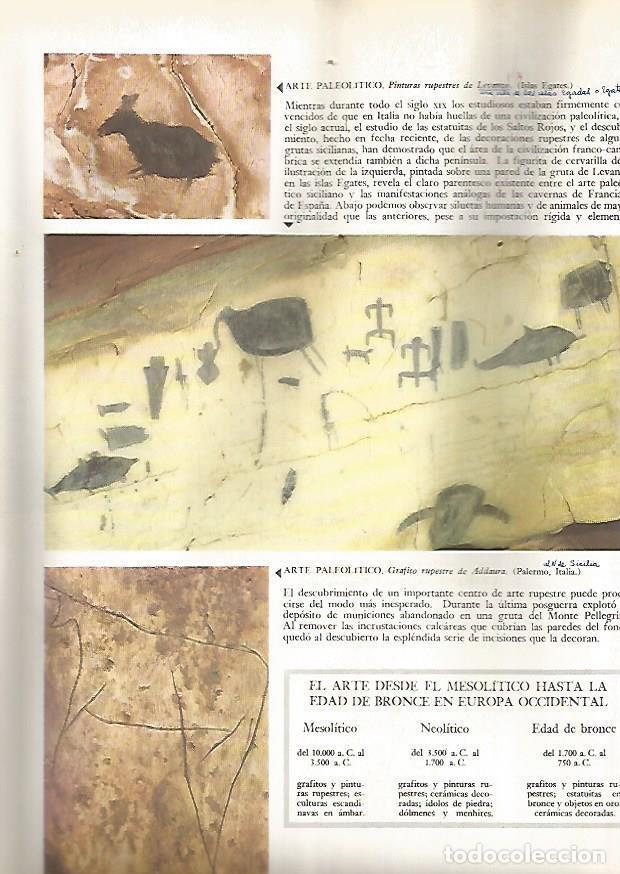 Postkarten: LAMINA 15823: Pinturas rupestres de Levanzo y Addaura - Varios