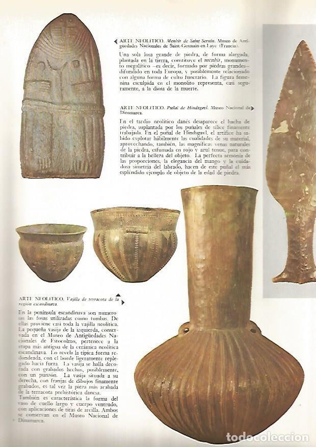 Postkarten: LAMINA 15826: Menhir de Saint Sernin y vajilla neolitica de Escandinavia - Varios