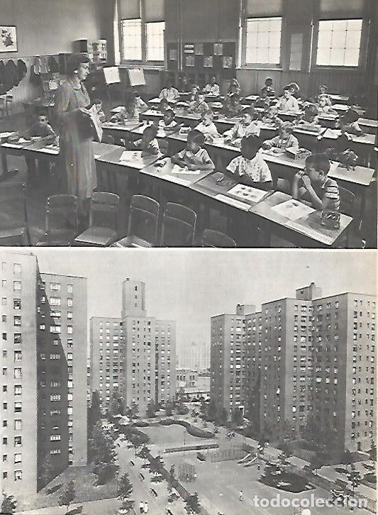 Postales: LAMINA 16138: Colegio de Louisville y vista de Harlem, Estados Unidos - Varios