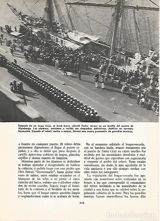 Cartes Postales: LAMINA 16175: El Gorch Fock en el puerto de Hamburgo - Varios