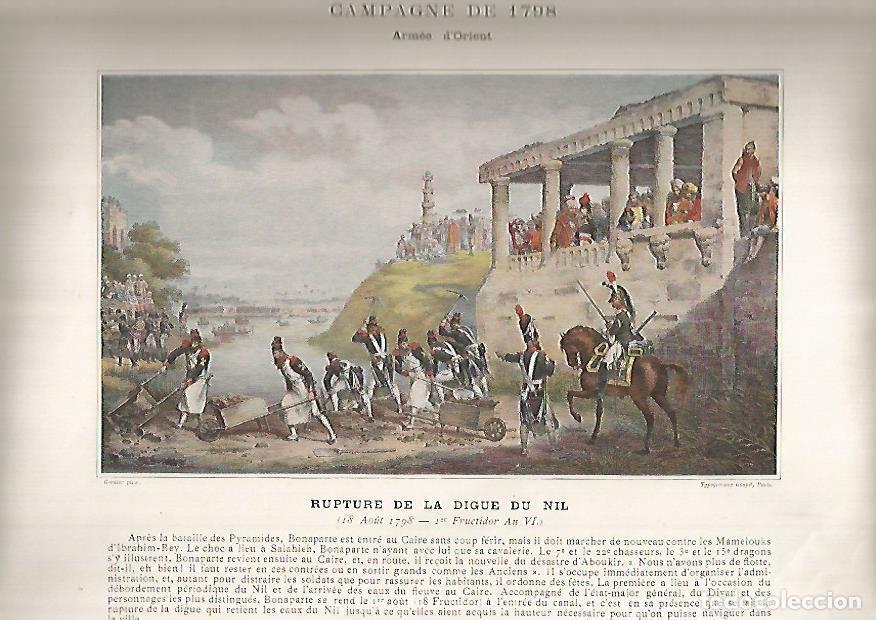 Postcards: LAMINA 16048: Campa&ntilde;a de Egipto de 1798 - VVAA