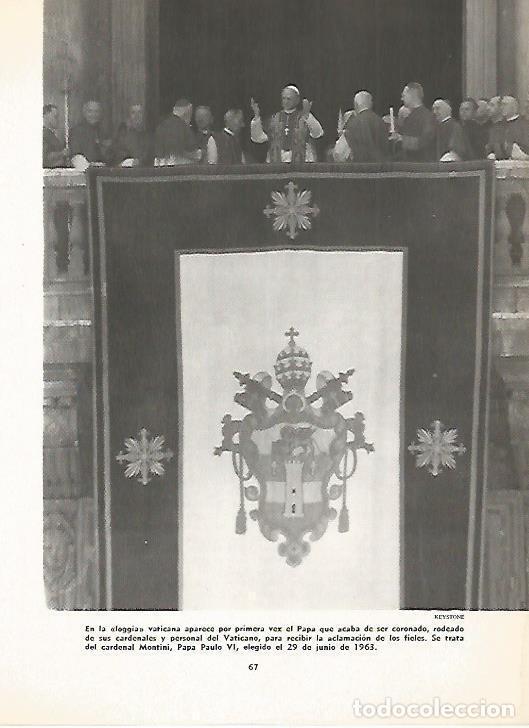 Postales: LAMINA 16187: El Papa Paulo VI en 1963 - Varios