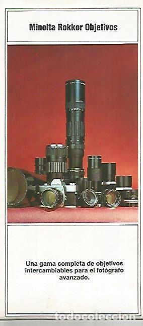 Postales: LAMINA 16095: Instrucciones de Minolta Rokkor Objetivos - Varios