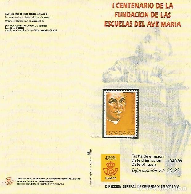 Cartoline: DIPTICO 16440: I Centenario de la Fundacion de las Escuelas del Ave Maria - Varios