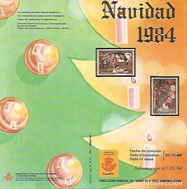 Postais: DIPTICO 16449: Navidad 1984 - Varios
