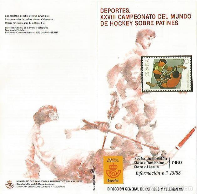 Postais: DIPTICO 16388: XXVIII Campeonato del mundo de Hockey sobre patines - Varios