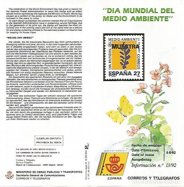 Postais: DIPTICO 16403: Dia Mundial del Medio Ambiente - Varios