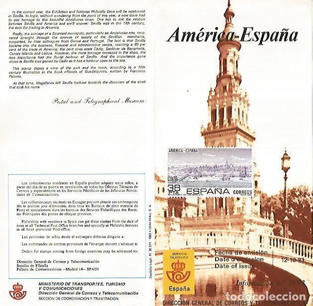 Postais: DIPTICO 16298: America-Espa&ntilde;a - Varios
