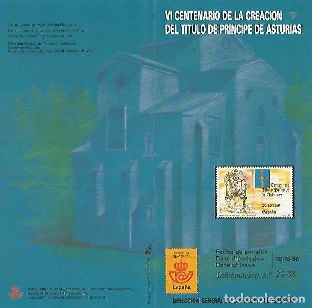 Postais: DIPTICO 16378: VII Centenario de la creacion del titulo de Principe de Asturia - Varios