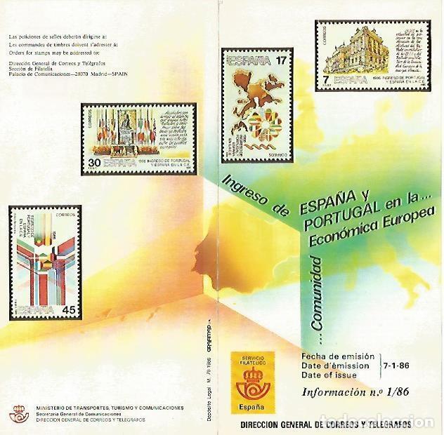 Cartes Postales: DIPTICO 16360: Ingreso de Espa&ntilde;a y Portugal en la Comunidad Economica Europea - Varios