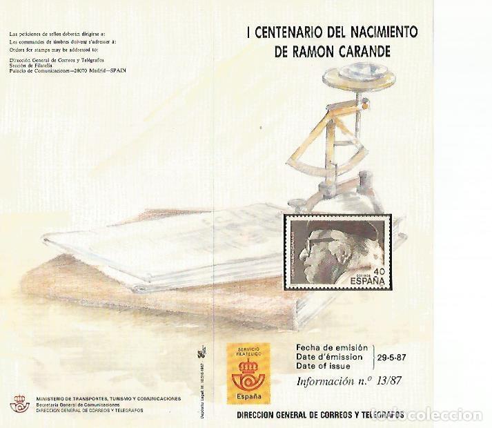 Cartes Postales: DIPTICO 16331: I Centenario del nacimiento de Ramon Carande - Varios