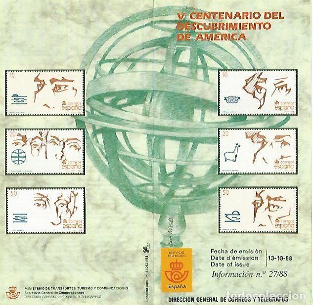 Postais: DIPTICO 16377: V Centenario del Descubrimiento de America - Varios