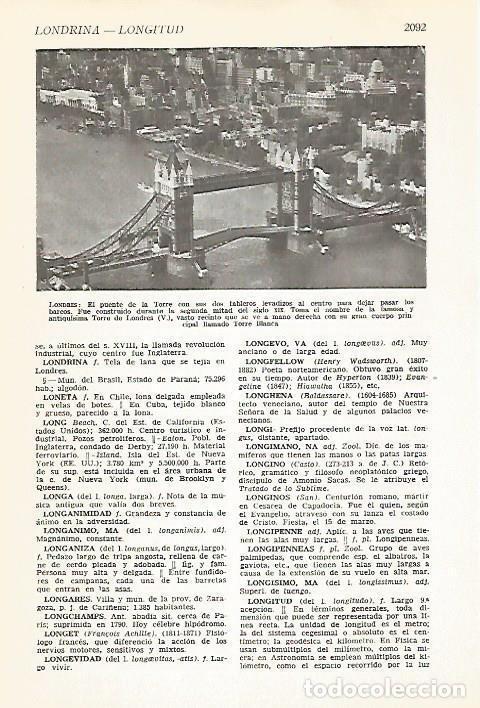 Postkarten: LAMINA VOX 16873: Puente de la Torre de Londres - Varios