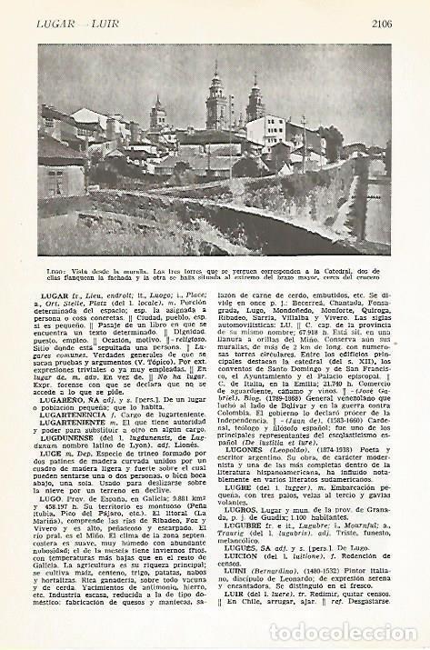 Postkarten: LAMINA VOX 16876: Vista de Lugo desde la muralla - Varios