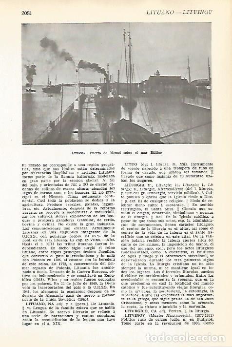 Cartes Postales: LAMINA VOX 16869: Puerto de Memel, Lituania - Varios